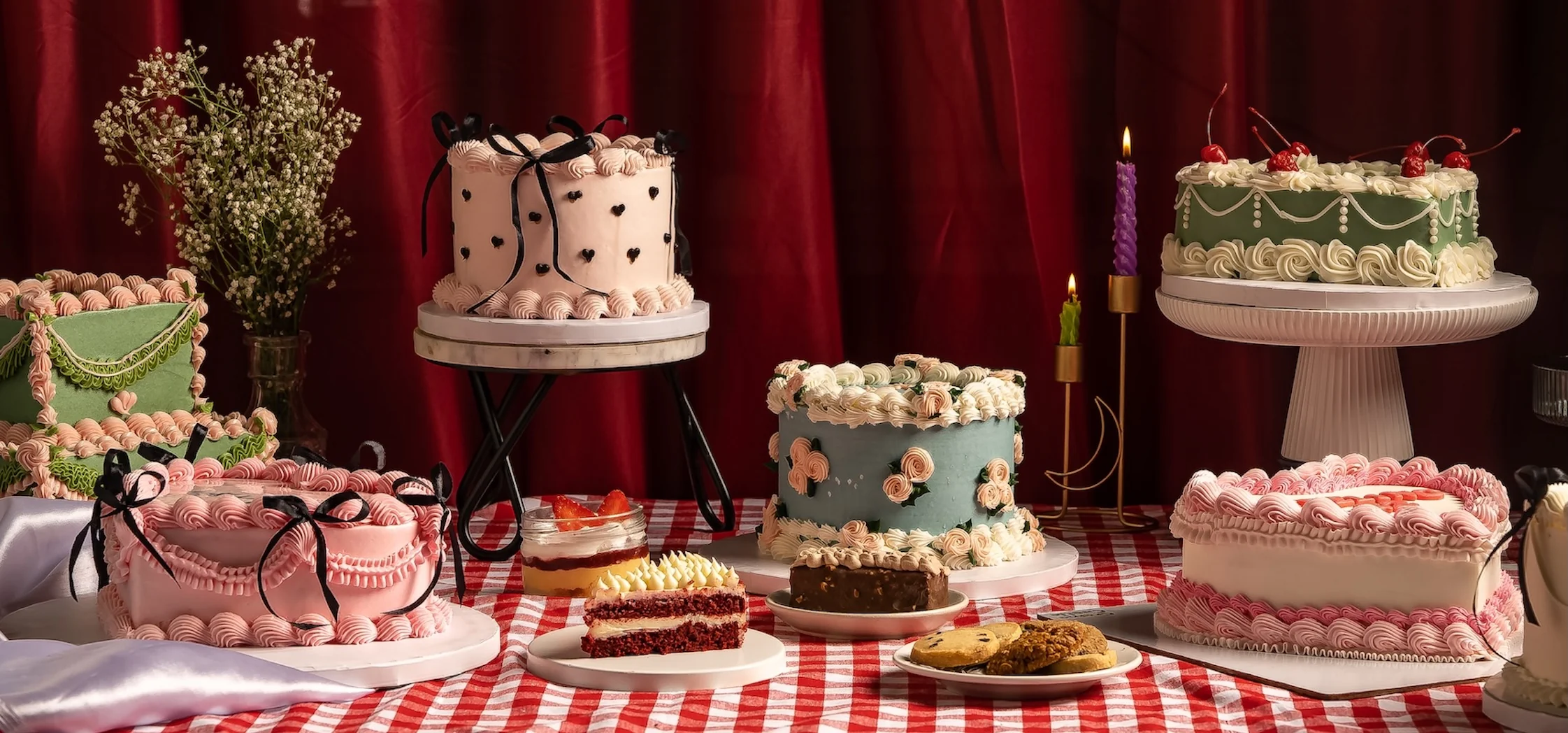 Assortment of premium cakes from Muskan Bakery
